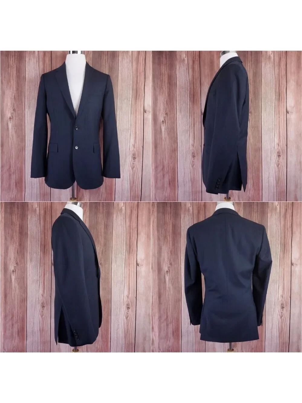 J. Crew Ludlow Slim fit Suit Jacket 42L Tollegno 1900 Italian 3D Wool Navy J3272